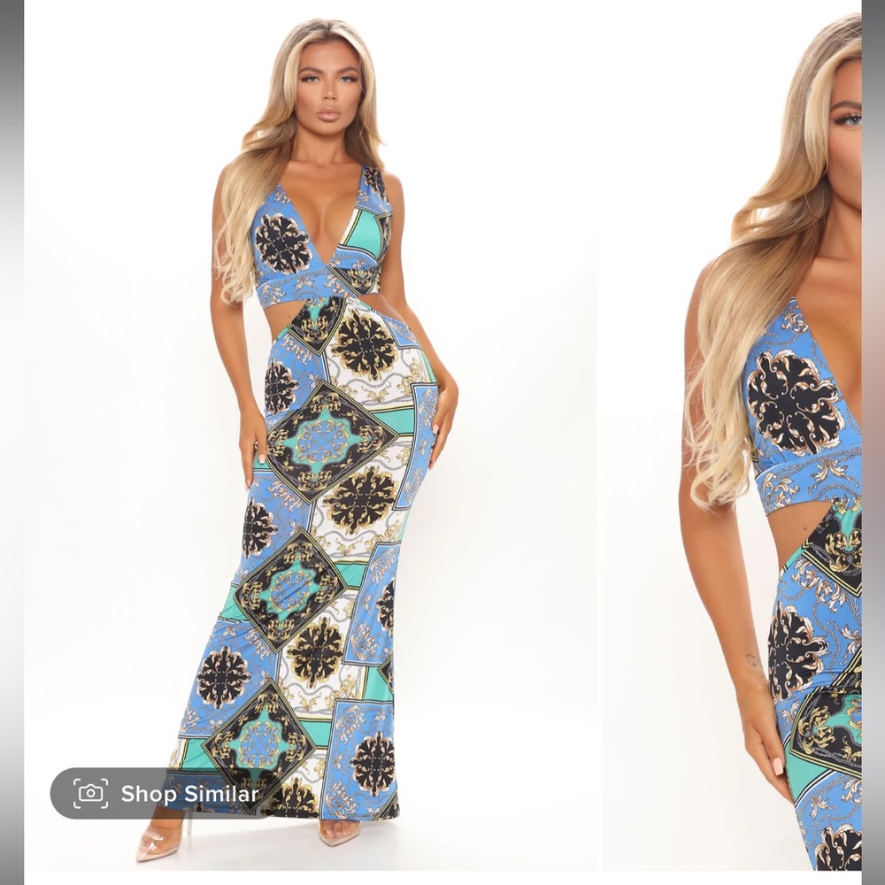 Cut out maxi dress